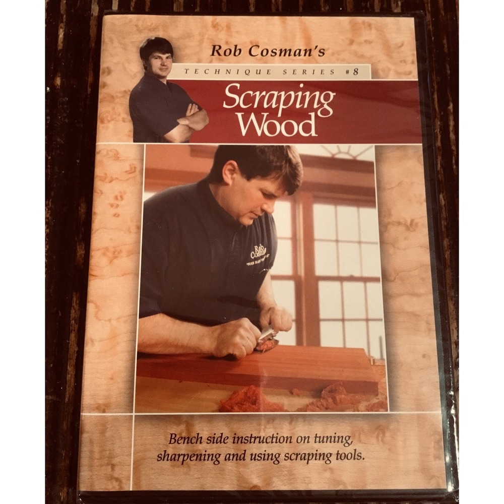 Scraping Wood DVD by Rob Cosman New Sealed 2008 Technique Series 8